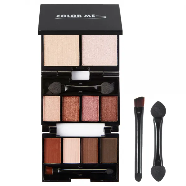 컬러미 트랜스아이 아이섀도우 10색키트, 브라운, 1개