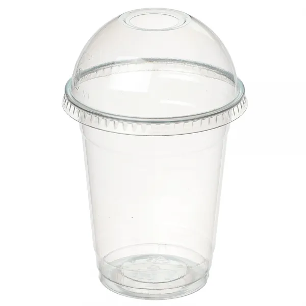 커피촌 92파이 PET컵 14oz + 돔뚜껑, 100개, 1세트
