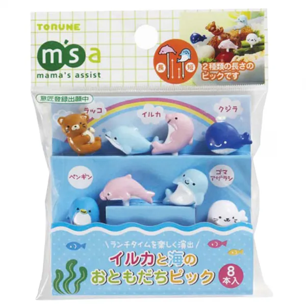 토루네 돌고래 반찬 픽 8p, 8개입, 1세트