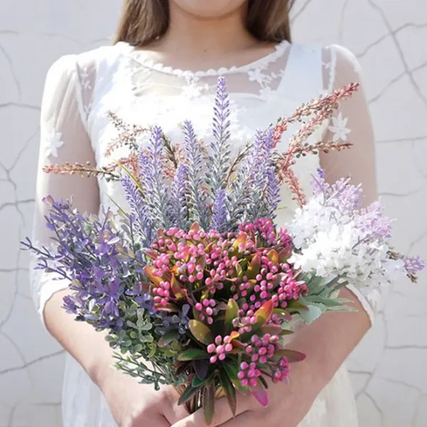 마켓블루 조화 보랏빛 들꽃, 혼합색상