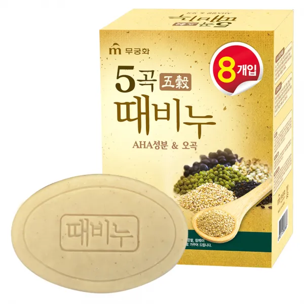 무궁화 오곡 때비누, 100g, 8개입