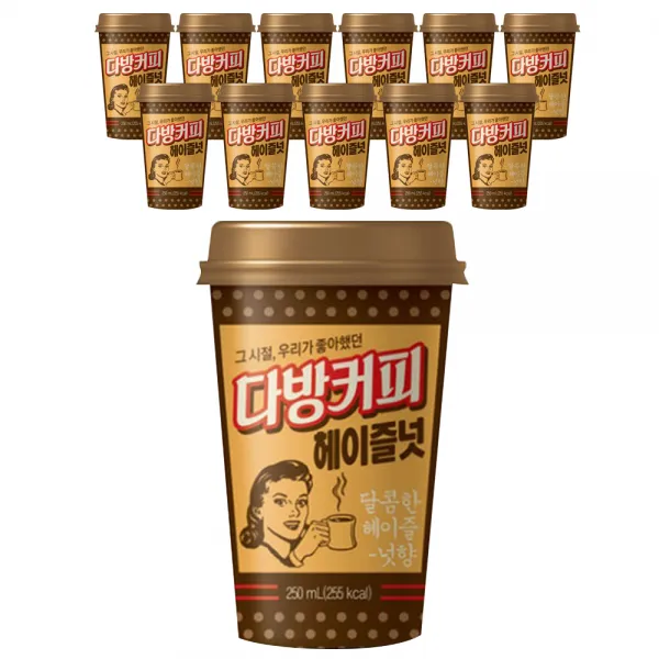 동원에프엔비 소와나무 다방 커피 헤이즐넛, 250ml, 12개입