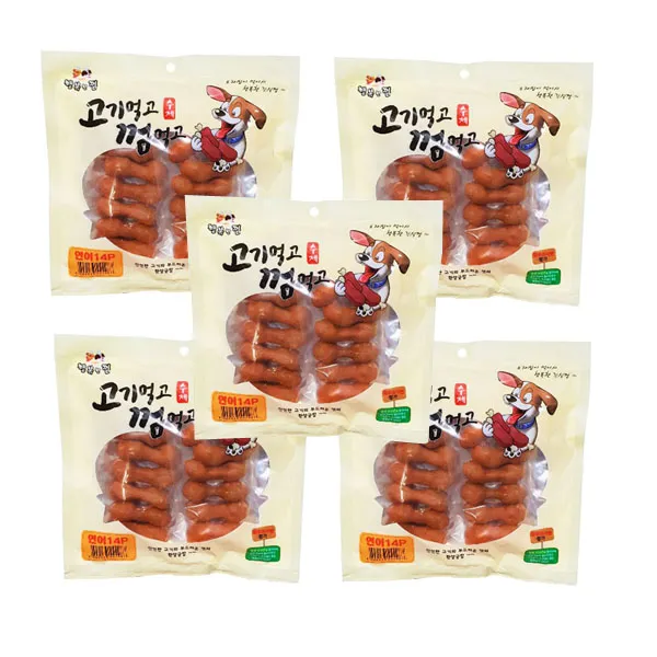 행복한껌 연어먹고 껌먹고 개껌 14p, 연어, 5개입
