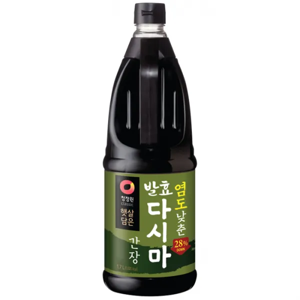 청정원 햇살담은 염도낮춘 발효다시마 간장 1.7l 1개