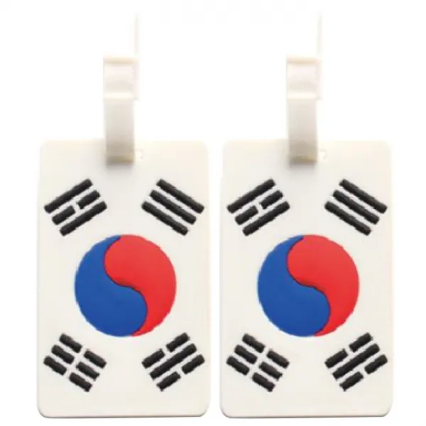 트래블큐브 티큐브 여행가방 플래그 네임택 2개