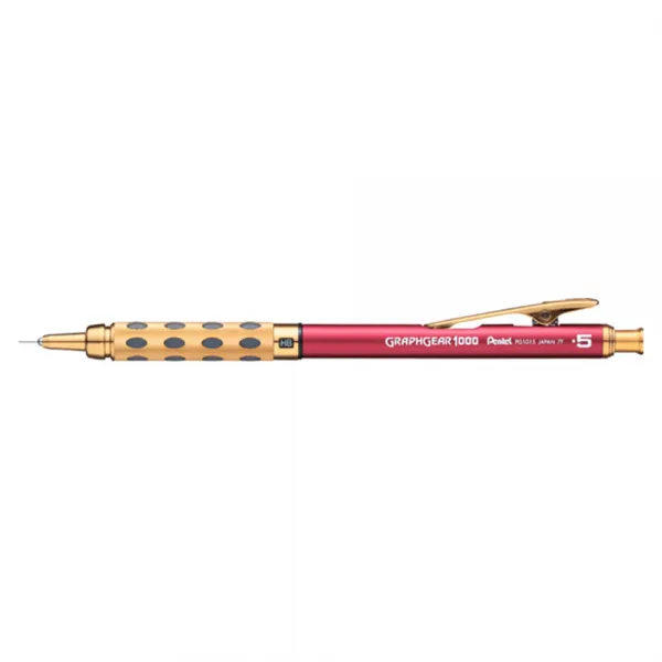 펜텔 2018 리미티드 골드 에디션 그래프기어 1000 샤프 레드 PG1015LGB, 0.5mm, 1개