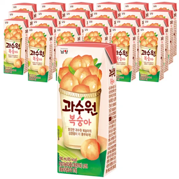 남양유업 과수원 복숭아 음료, 190ml, 24개