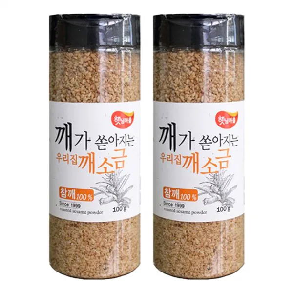 햇님마을 수입 깨가쏟아지는 우리집 깨소금 100g 2개
