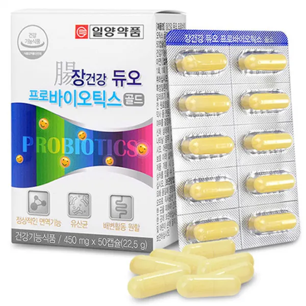 일양약품 장건강 듀오 프로바이오틱스 골드, 50캡슐, 1개