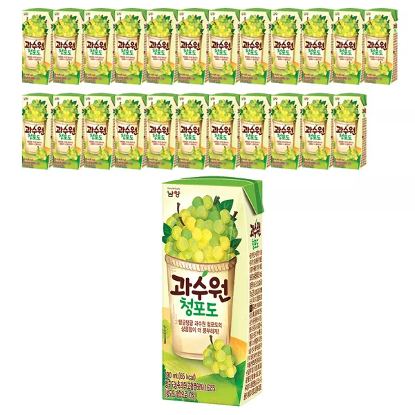 과수원 청포도, 190ml, 24팩