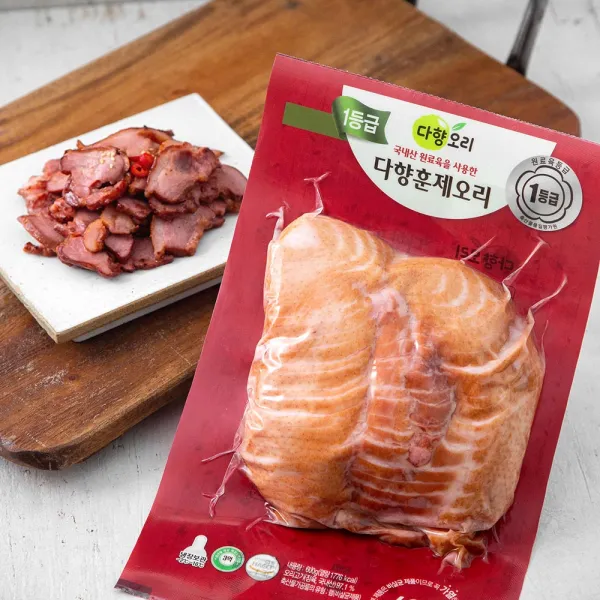 다향오리 1등급 훈제 오리 슬라이스, 600g, 1개