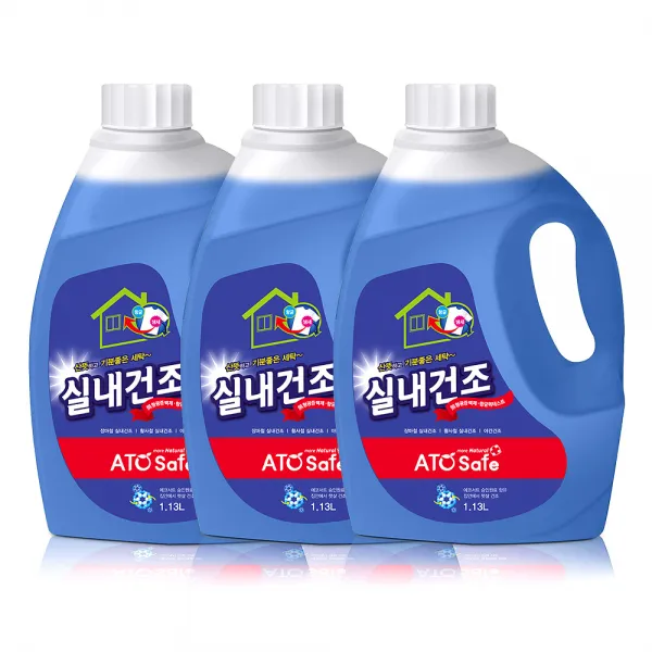 아토세이프 실내건조 세제 본품, 1.13L, 3개입
