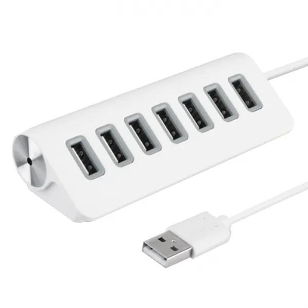 코시 뉴욕 7포트 USB 허브 UH3221, 화이트