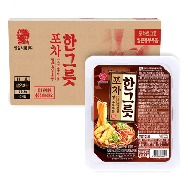 한일본고장 한그릇 포차 얼큰유부우동, 179.2g, 10개입