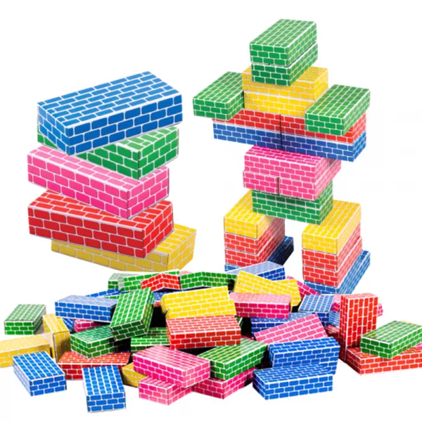 쿠쿠토이즈 종이벽돌 블록 50p, 혼합 색상