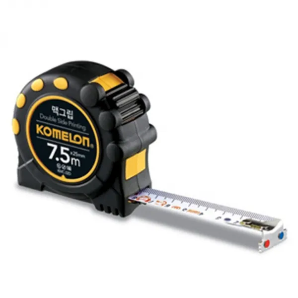 코메론 맥그립 양면눈금 줄자 KMC-32D 7.5m x 25mm, 1개