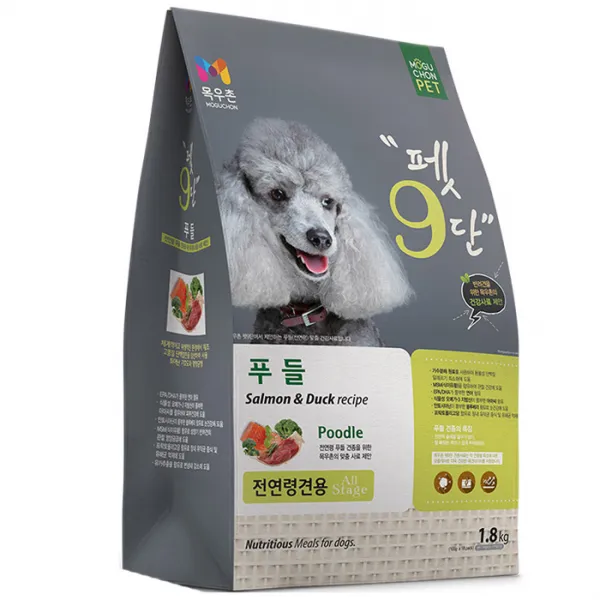 목우촌 전연령용 오리 펫9단 푸들 전용사료, 생선, 1개, 1.8kg