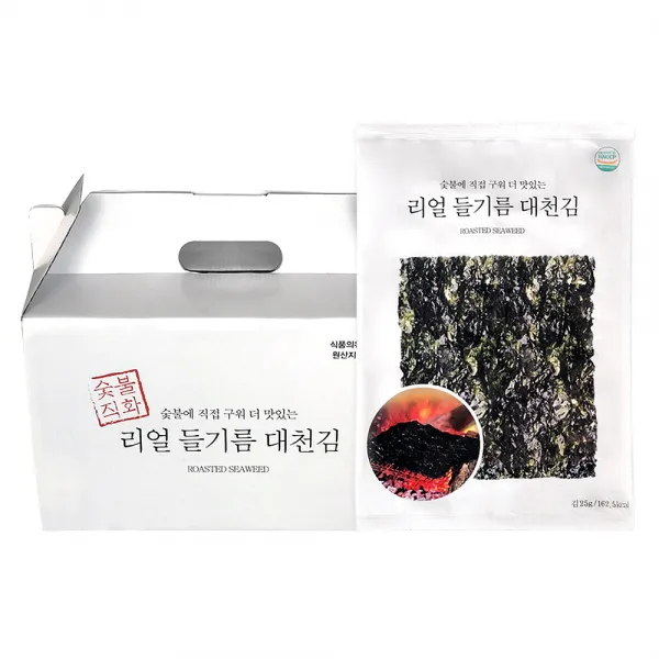 동이식품 숯불에 직접 구운 리얼 들기름 대천김, 25g, 10개입