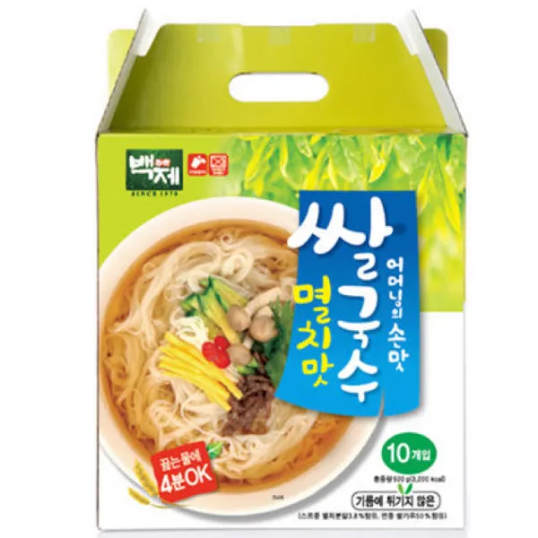 백제 쌀국수 멸치맛 Gift box 10개입, 92g