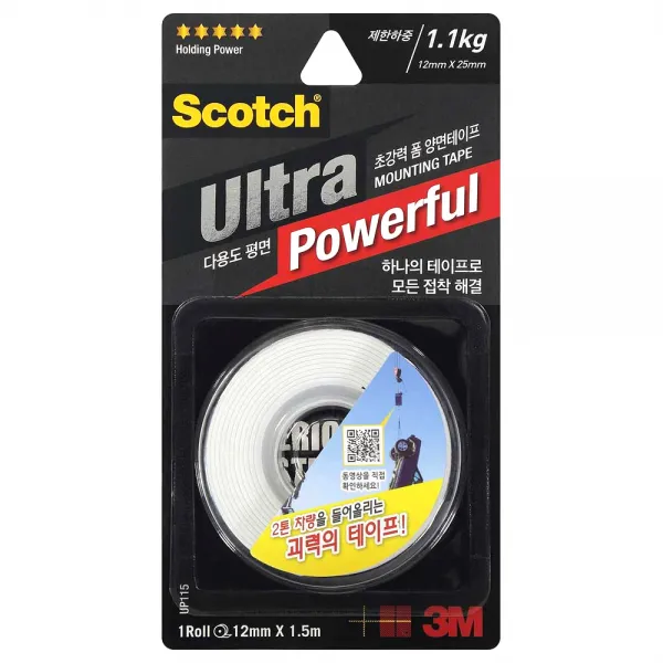 쓰리엠 스카치 초강력 다용도 폼 양면테이프 평면용 Up115 1개
