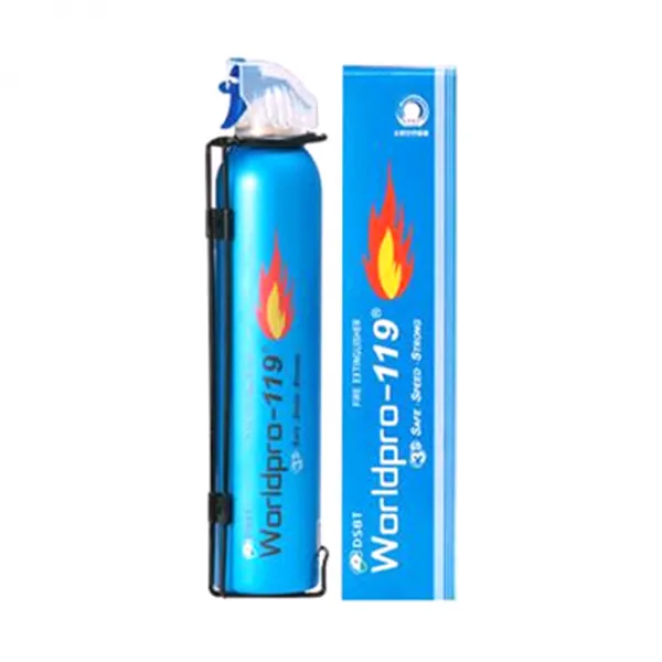 동성바텍 월드 프로 119 차량용 가정용 간이소화기 중형 블루 + 거치대, 360ml, 460g
