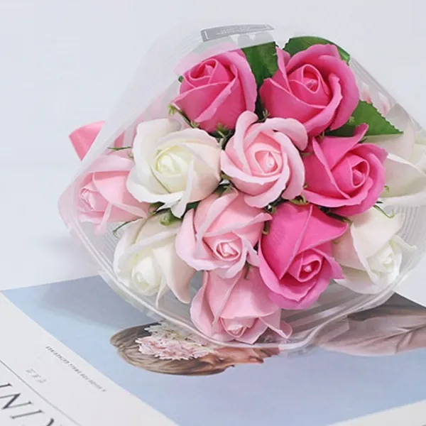 블랙앤화이트 2018 졸업식 재롱잔치 꽃다발 핑크혼합