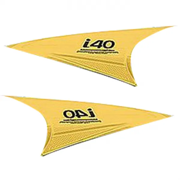 달구름 리플렉터 i40 헤드라이트 데칼 스티커 엘로우(2조각 한대분), 1세트