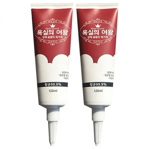 욕실의 여왕 곰팡이 제거젤, 120ml, 2개입
