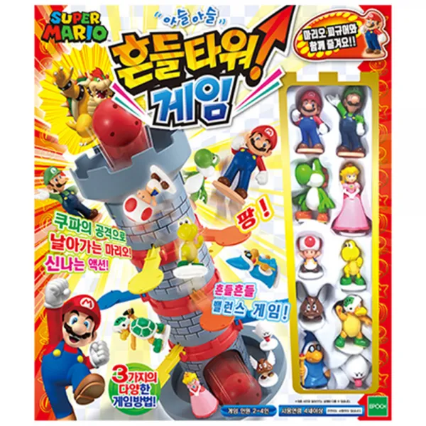 슈퍼마리오 흔들타워 벨런스 게임 혼합 색상