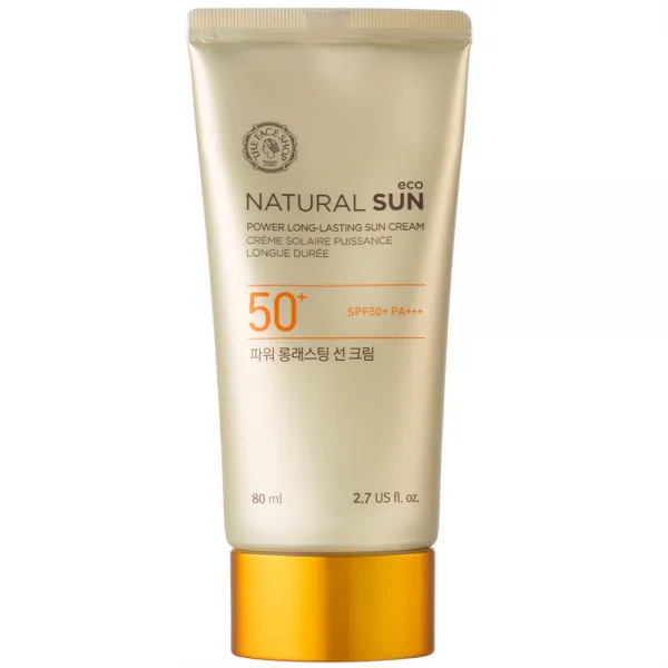 더페이스샵 내추럴 에코 파워 대용량 롱래스팅 선크림 SPF50+ PA+++, 80ml, 1개