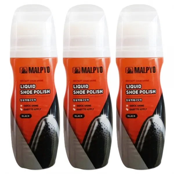 말표 액체 구두약 검정색 75ml 3개입