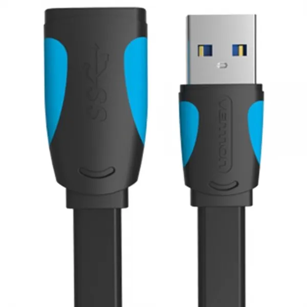벤션 칼국수형 USB 3.0 연장케이블 연장선 블랙 03.벤션 칼국수형 USB3.0 연장 케이블 1.5m, 1개, 1.5m