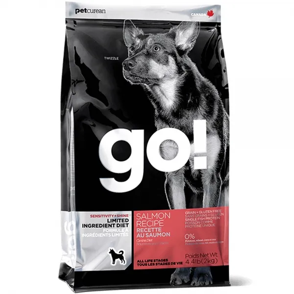 go 전연령 연어 레시피 LID 그레인프리 애견사료, 2kg, 1개