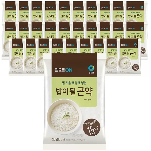 집으로온 밥이 될 곤약, 200g, 30개입