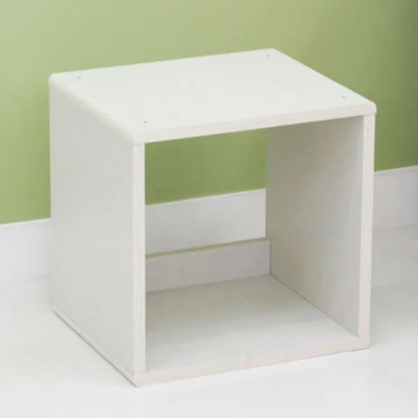 아이리스코리아 디자인 모던 큐브 공간박스 QR-34, 화이트