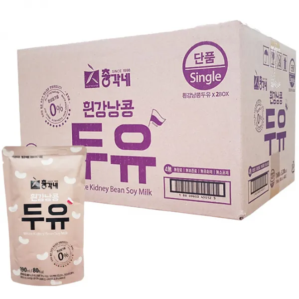 총각네 흰강낭콩 두유 190ml 40개입