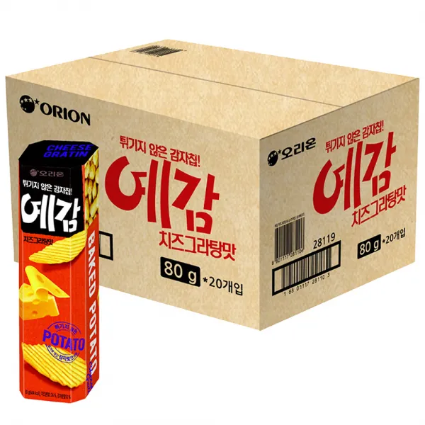 오리온 예감 치즈그라탕맛, 80g, 20개입