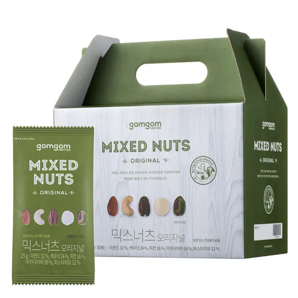곰곰 혼합견과 오리지널, 25g, 30개입