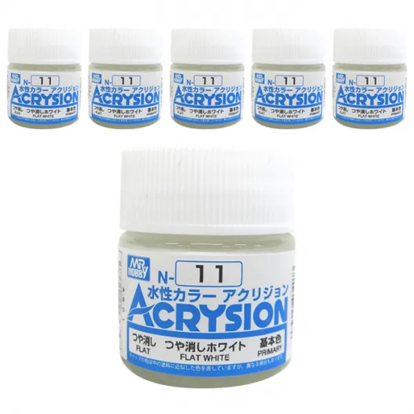 Gsi 프라모델 도료 N 011 6p 11 Matte White 무광