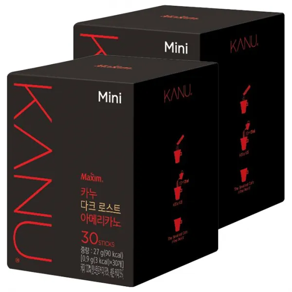 카누 다크 로스트 아메리카노 미니 원두커피믹스, 27g, 2개