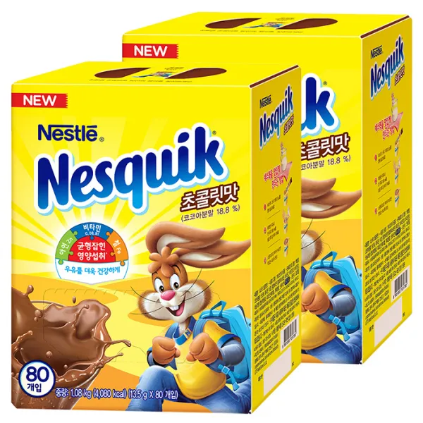 네슬레 네스퀵 초콜릿맛, 13.5g, 160개