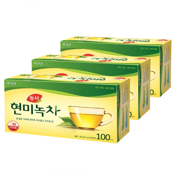 동서 현미녹차 티백, 1.5g, 300개