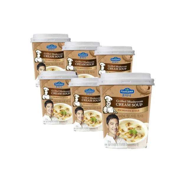 폰타나 피에몬테 양송이 크림 컵 수프 20g 6개입