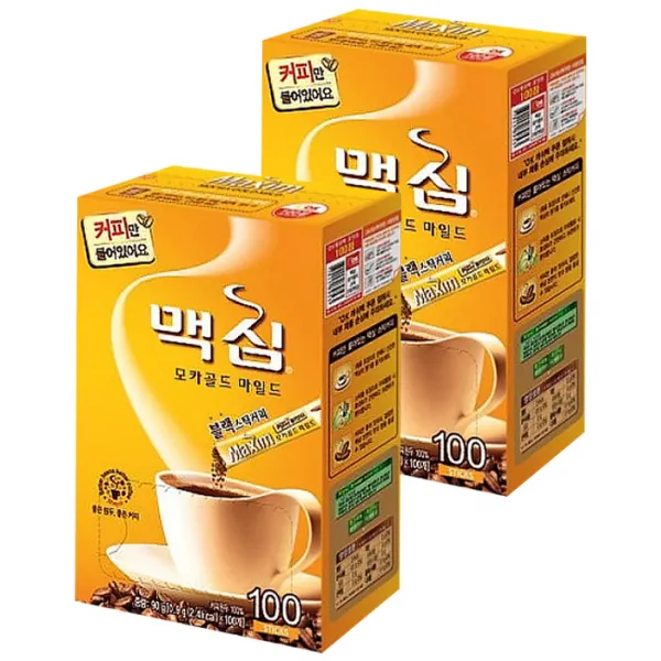 맥심 모카골드 마일드 블랙 스틱커피 0.9g 200개