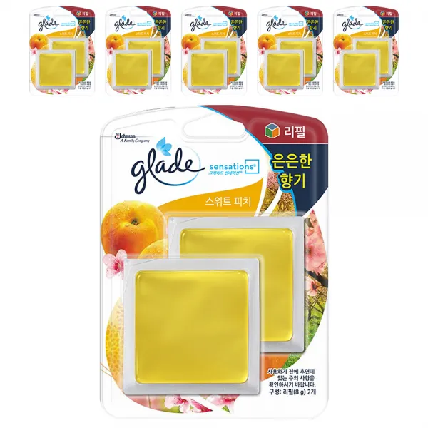 그레이드 크리스탈 로맨스 스위트 피치 방향제 리필 16g 6개