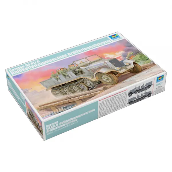 Trumpeter 1:35 독일 Sd.Kfz.6 5톤반궤도화포견인차 프라모델, 1개