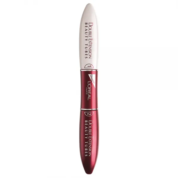 로레알파리 더블익스텐션 뷰티 튜브 듀얼 마스카라 14ml, 혼합 색상, 1개