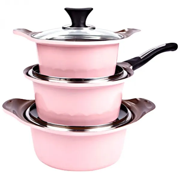 키친아트 3종 냄비 SET, 단일 색상, 16양수 + 18편수 + 20양수