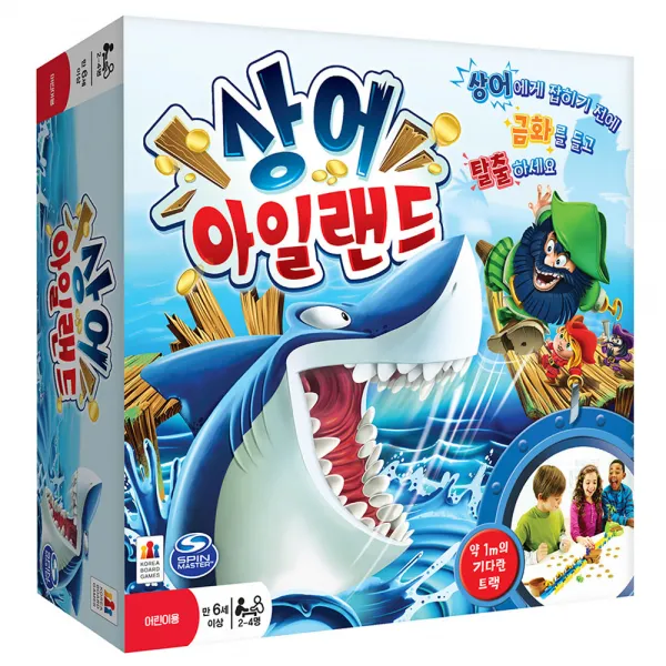 코리아보드게임즈 상어 아일랜드 보드게임 KBG-CH04BK6, 혼합색상