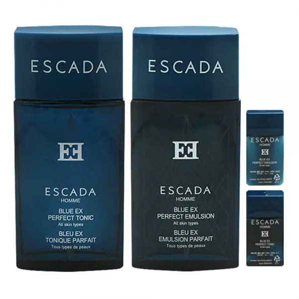 에스까다 남성기초 블루EX 이중 기능성케어 2종 세트, 스킨150ml 로션150ml(여행용2종각30ml), 1세트